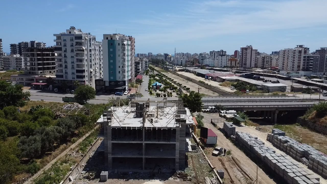 Alata Mahallesi projesi — havadan inşaat aşaması